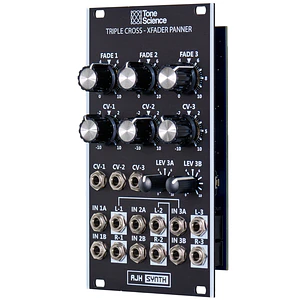 AJH Triple Cross Xfader and Panner Black