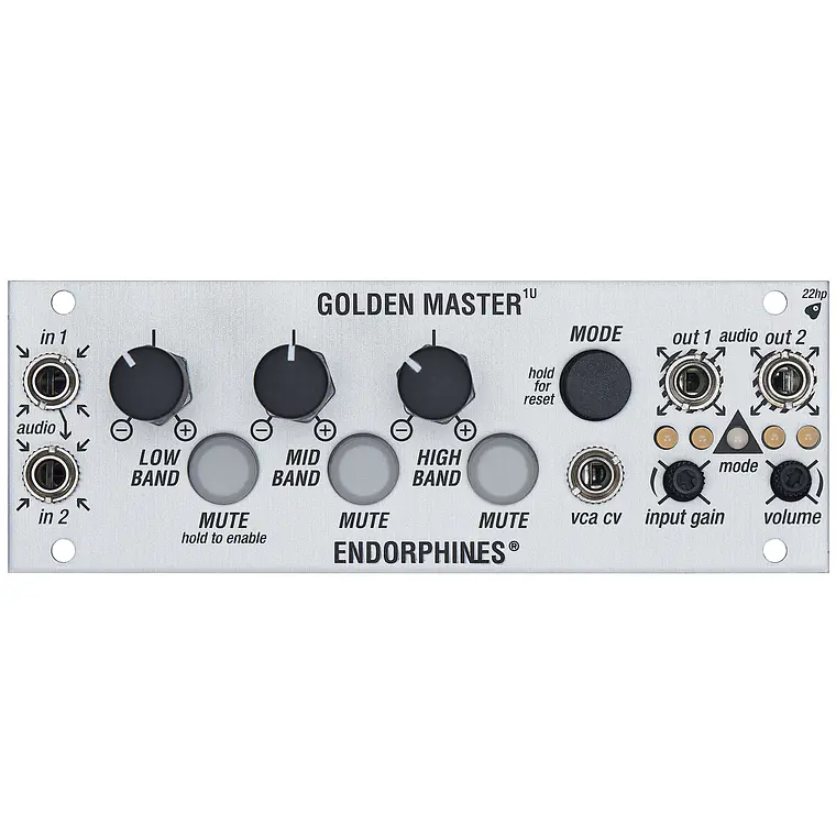 Endorphin.es 1U Golden Master Silver 1