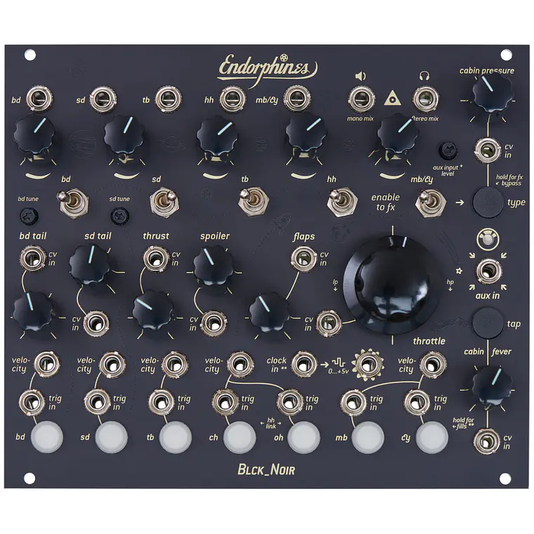 Endorphin.es BLCK_Noir Drum Module 1