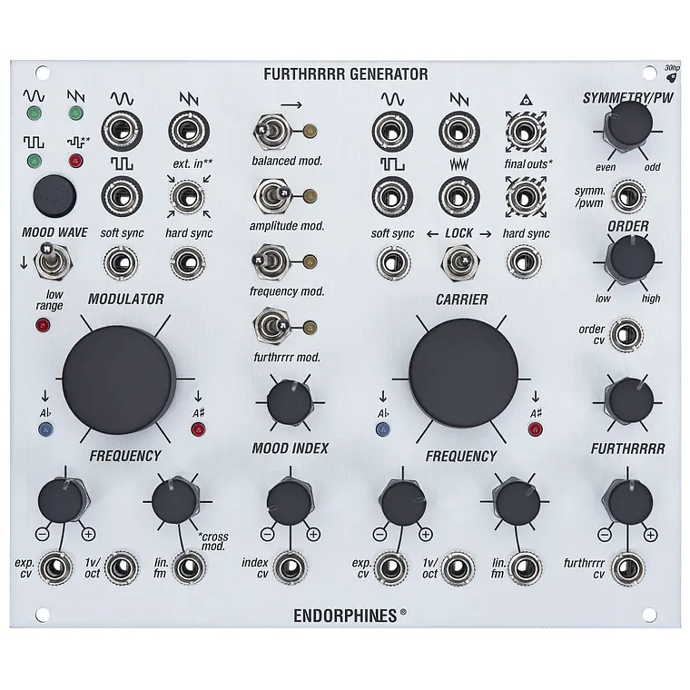 Endorphin.es Furthrrrr Generator Dual VCO Silver 1