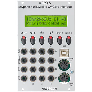 Doepfer A-190-5 Polyphonic USB/Midi-to-CV/Gate Interface