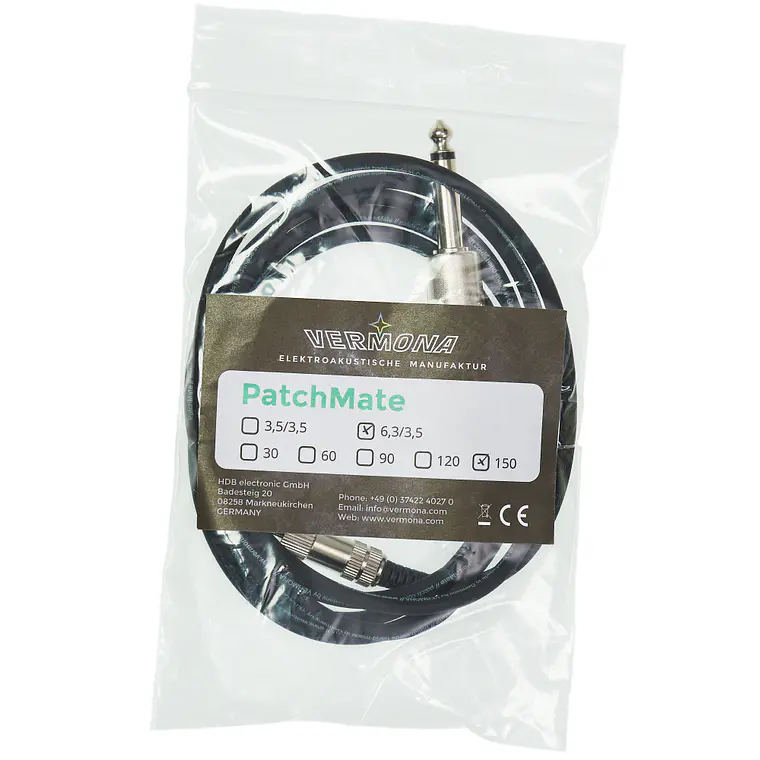 Vermona Modular PatchMate Adapter Cable 150cm (1/4 - 1/8) 2