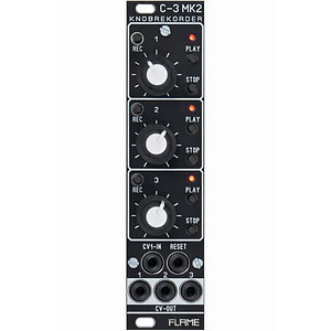 Flame C-3 MkII Knob Rekorder black