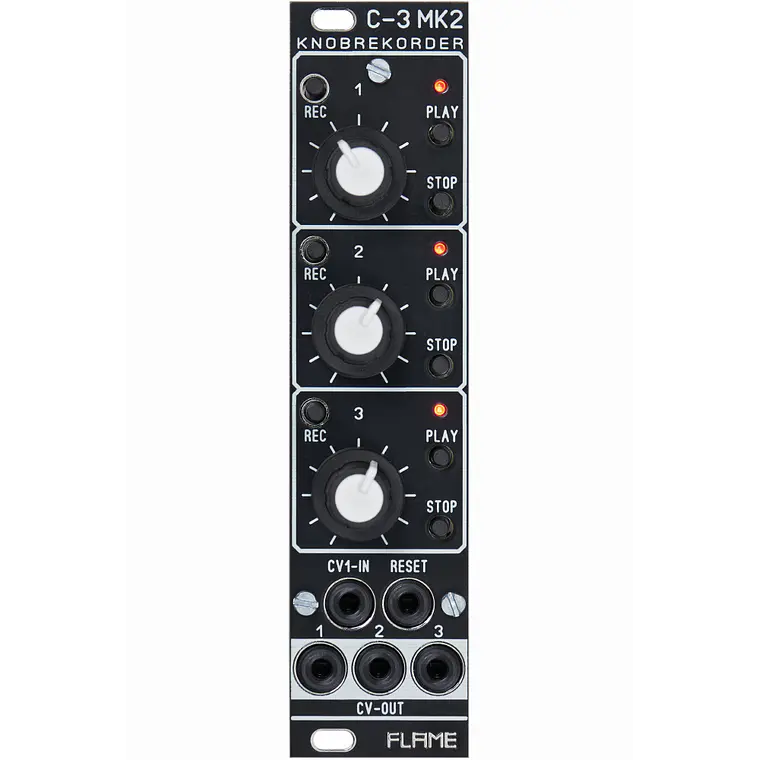 Flame C-3 MkII Knob Rekorder black 1