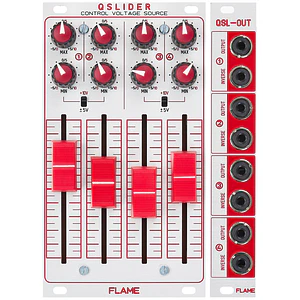 Flame QSlider Quad Control Voltage Source silver