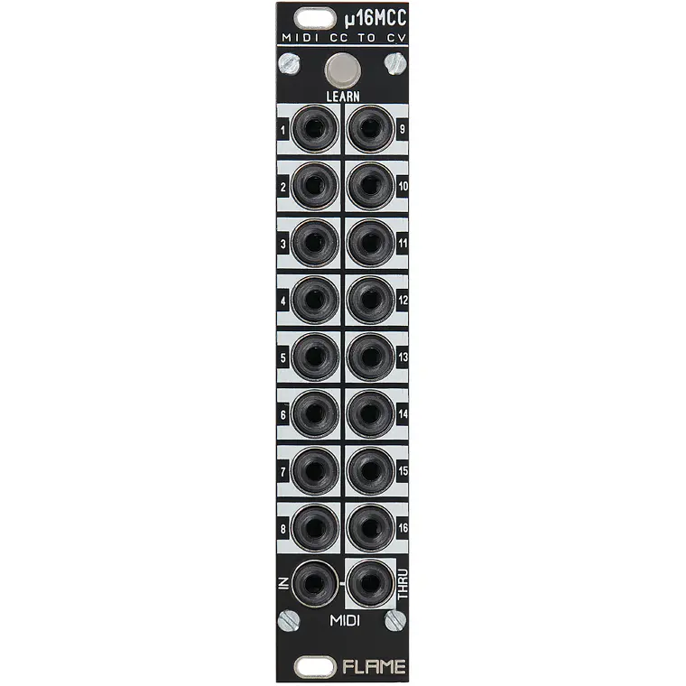 Flame u16MCC MIDI CC-to-CV black 1