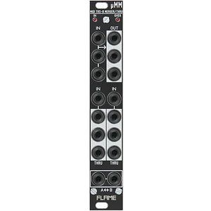 Flame uMM Midi Merge/Thru A/B Converter black