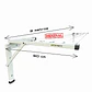 Tendedero 2mts 5 lineas blanco ropa casa - Miniatura 1