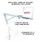 Tendederos 85x40cm Pack 2 ropa blanco - Miniatura 3