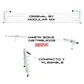 Tendedero 2mts 5 lineas blanco ropa casa - Miniatura 5