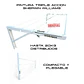 Tendedero 85x40 cm ropa blanco - Miniatura 3