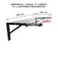 Tendederos 100x40cm Pack 2 ropa negro  - Miniatura 4