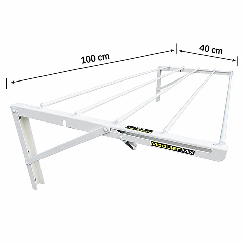 Tendedero 100x40 cm ropa blanco