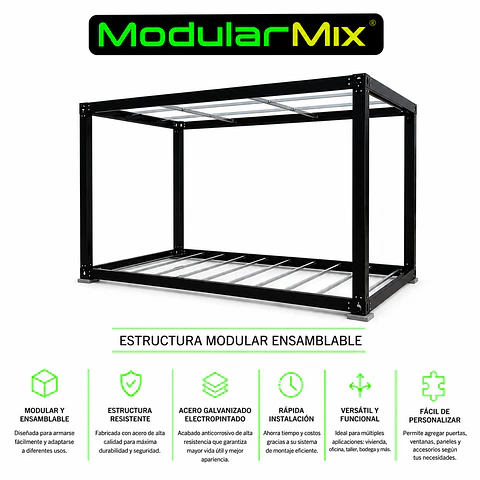 Estructura modular ensamblable