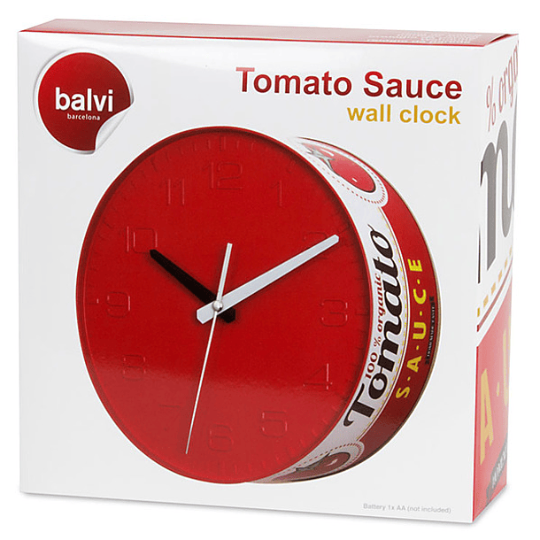 Relógio de parede Tomato Sauce 2