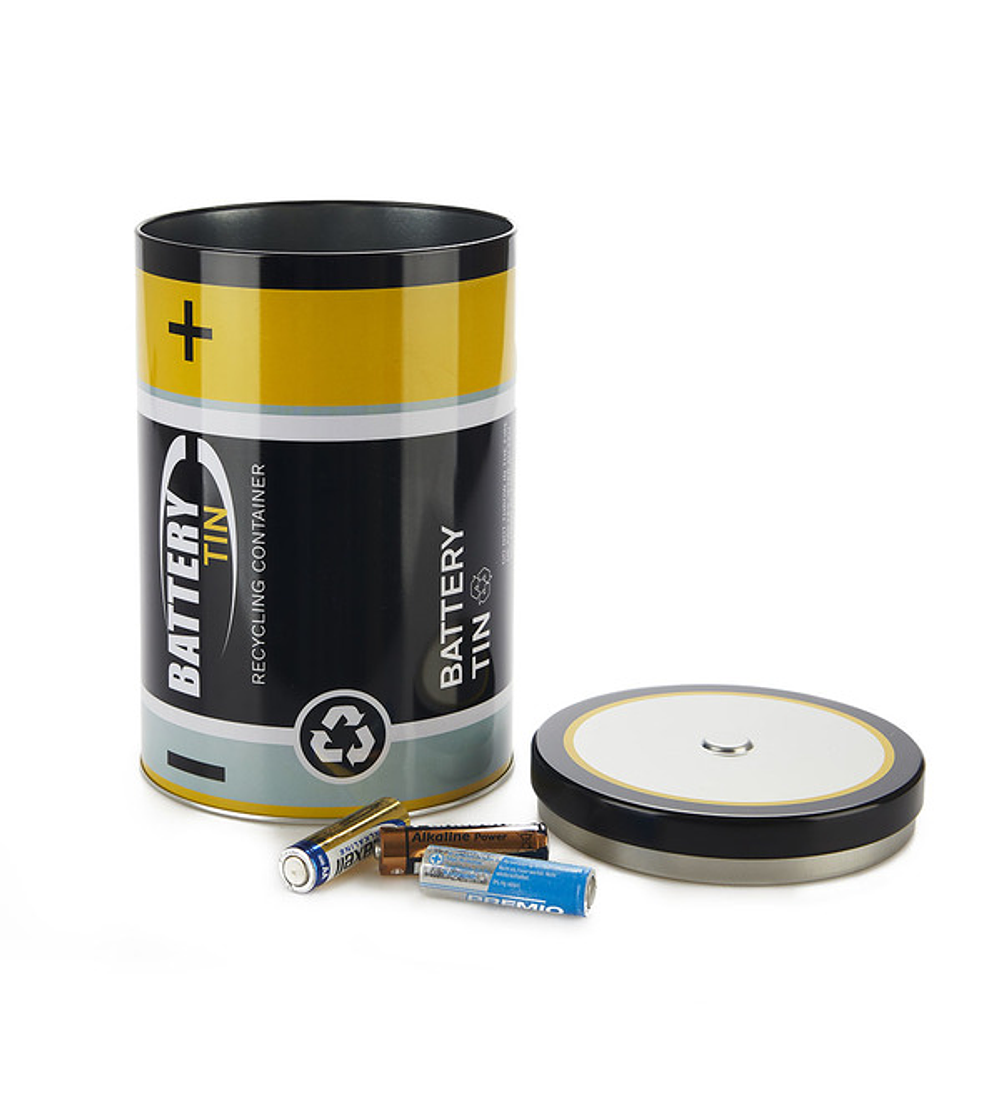 Contentor para pilhas usadas Battery Tin