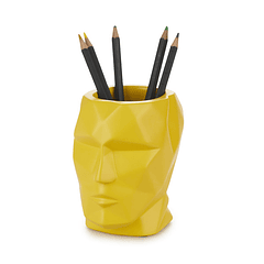 Porta-lápis The Head Amarelo