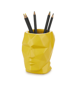Porta-lápis The Head Amarelo