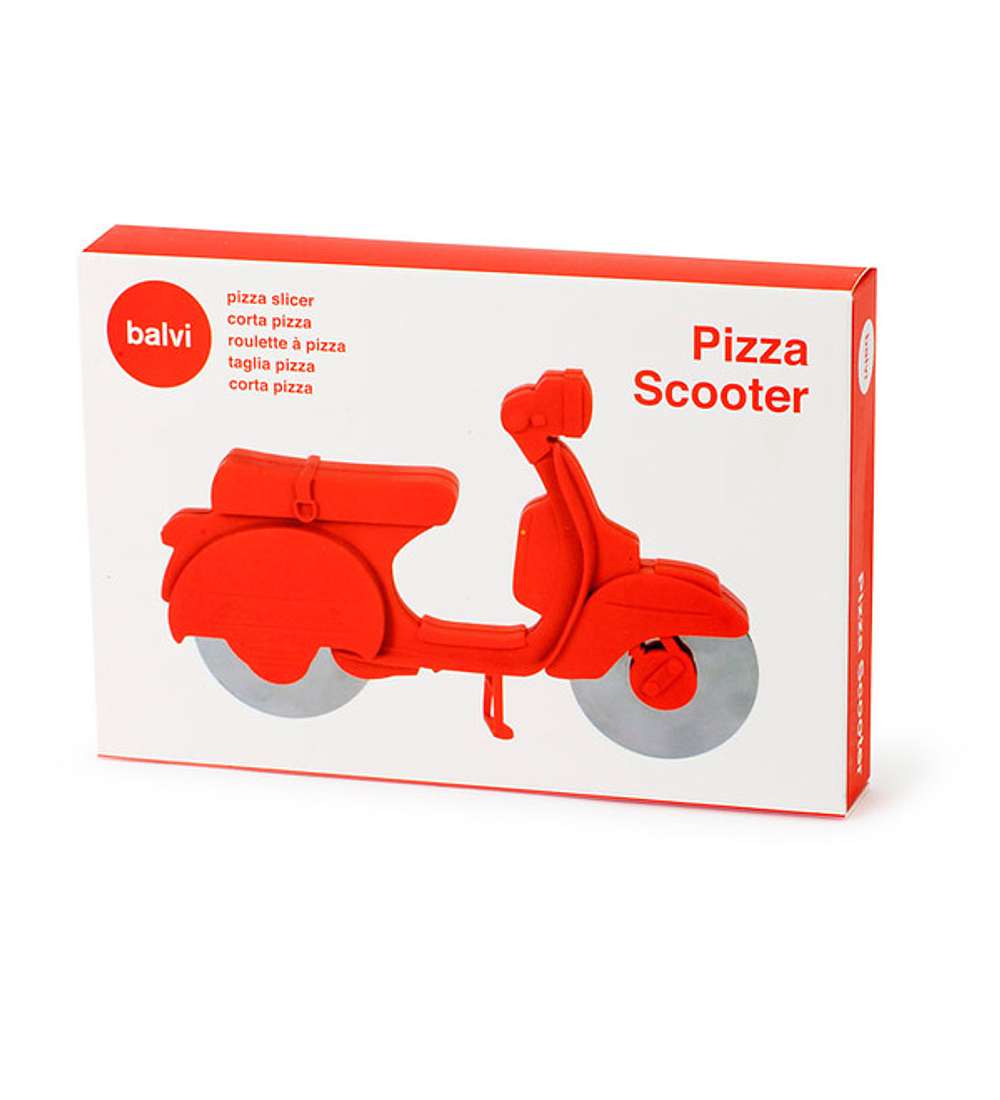 Cortador de pizza Scooter Vermelho