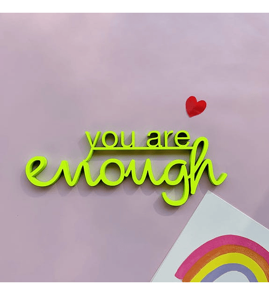 Fonte 3D You Are Enough