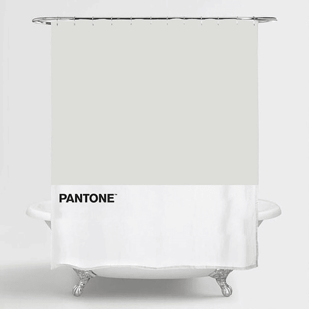 Cortina de banho Pantone Cinzento 3