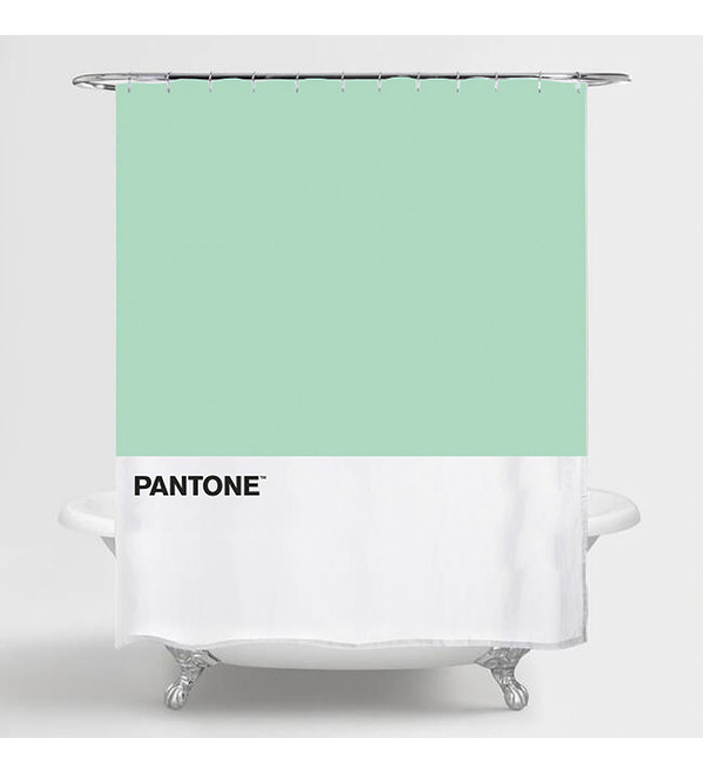 Cortina de banho Pantone Verde