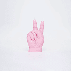 Vela Baby PEACE Rosa Pastel