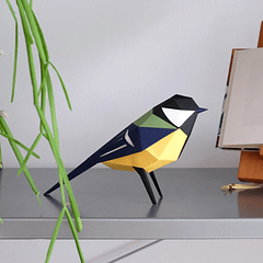 Figura do chapim-real (Parus major)