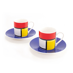 Conjunto chávenas café Mondrian