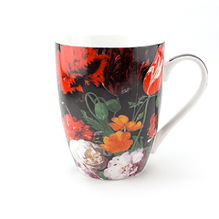 Caneca Vaso com flores, de De Heem