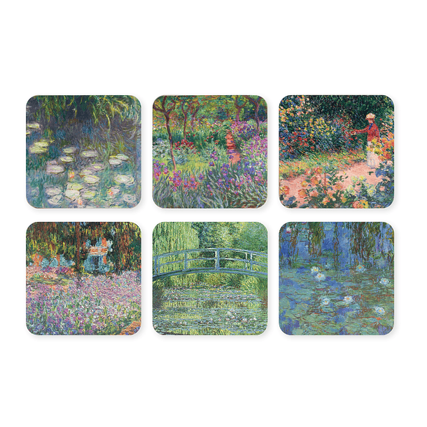 Bases para copos Jardim em Giverny, de Monet 1