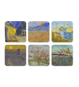 Bases para copos com obras de Van Gogh