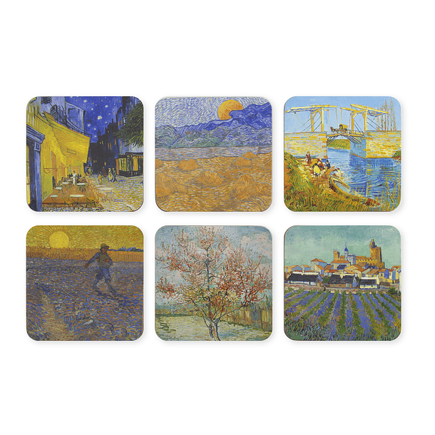 Bases para copos com obras de Van Gogh 1
