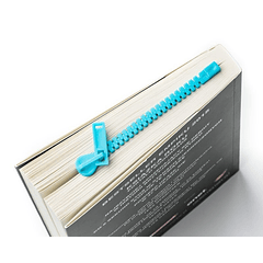 Marcador livros Zipper Azul