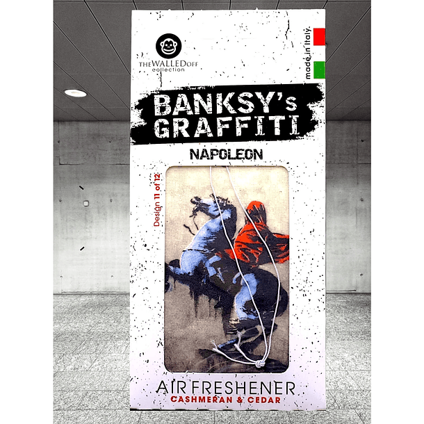 Ambientador para carro Banksy’s Graffiti, “Napoleon” 3