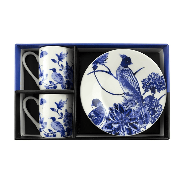 Conjunto chávenas café Pássaros Azuis de Delft 2