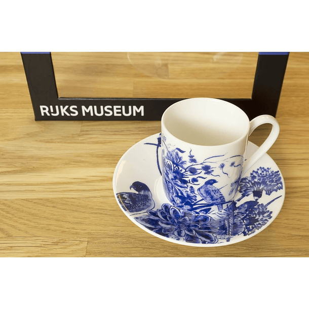 Conjunto chávenas café Pássaros Azuis de Delft 5