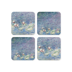 Bases para copos Nenúfares, de Monet