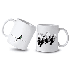 Caneca Banksy’s Graffiti “Birds of a Feather”