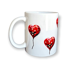 Caneca Banksy’s Graffiti “Bandaged Heart”