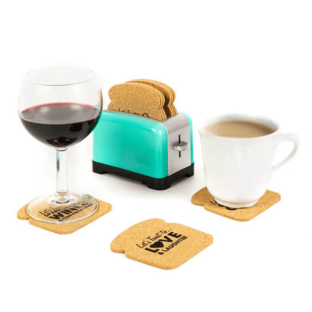 Bases para copos Toaster Coaster Azul 3