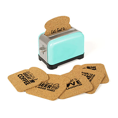 Bases para copos Toaster Coaster Azul