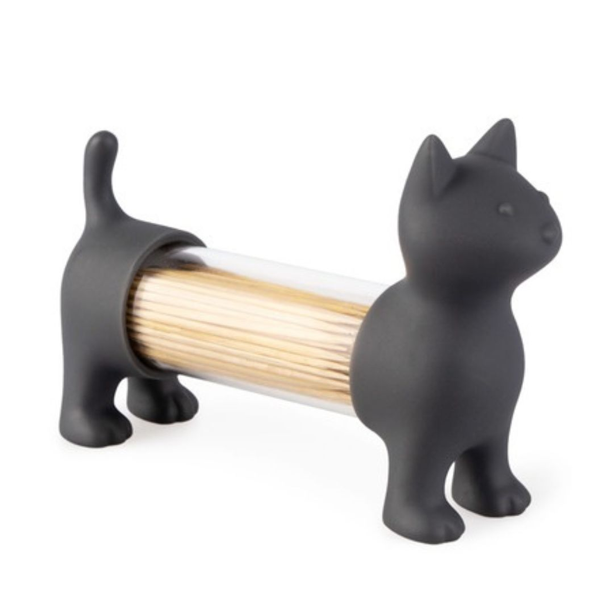 Saleiro e paliteiro gato preto | Saleiro de mesa gato preto