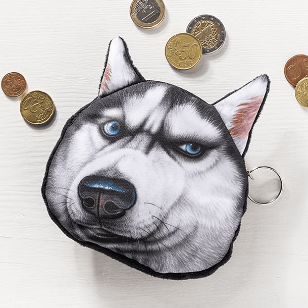 Porta-moedas Husky 3D 1