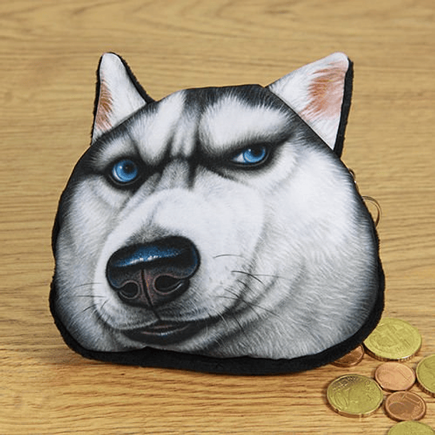 Porta-moedas Husky 3D 4