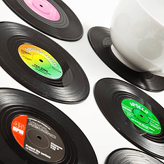 Bases para copos Vinyl Retro