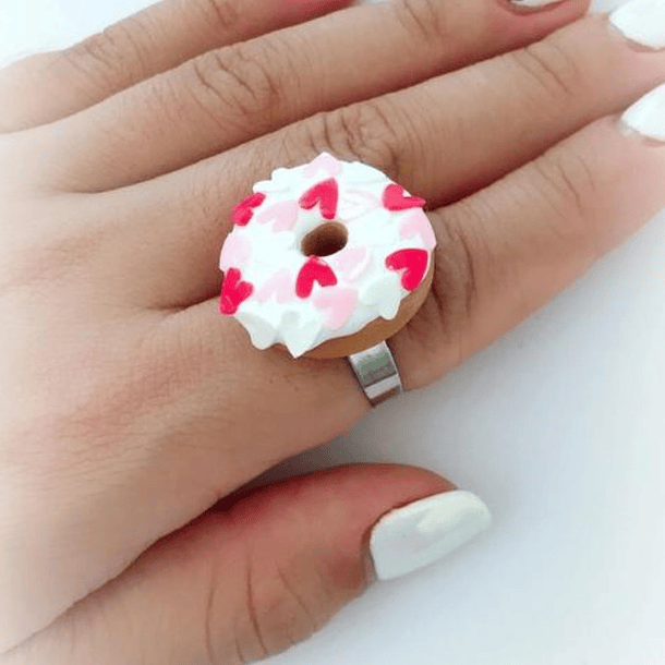 Anel Donut Heart Sprinkles 1