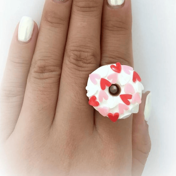 Anel Donut Heart Sprinkles 3