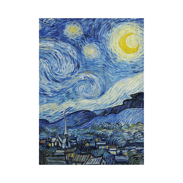 Toalha de chá Noite Estrelada, de Van Gogh 1