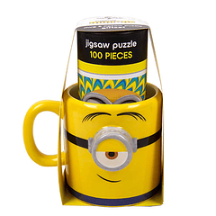 Conjunto Caneca + Puzzle Minions